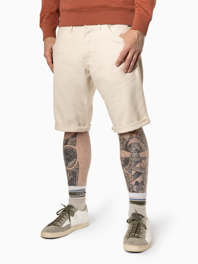 Limited edition Bricker short Lighweight  washed Ecru