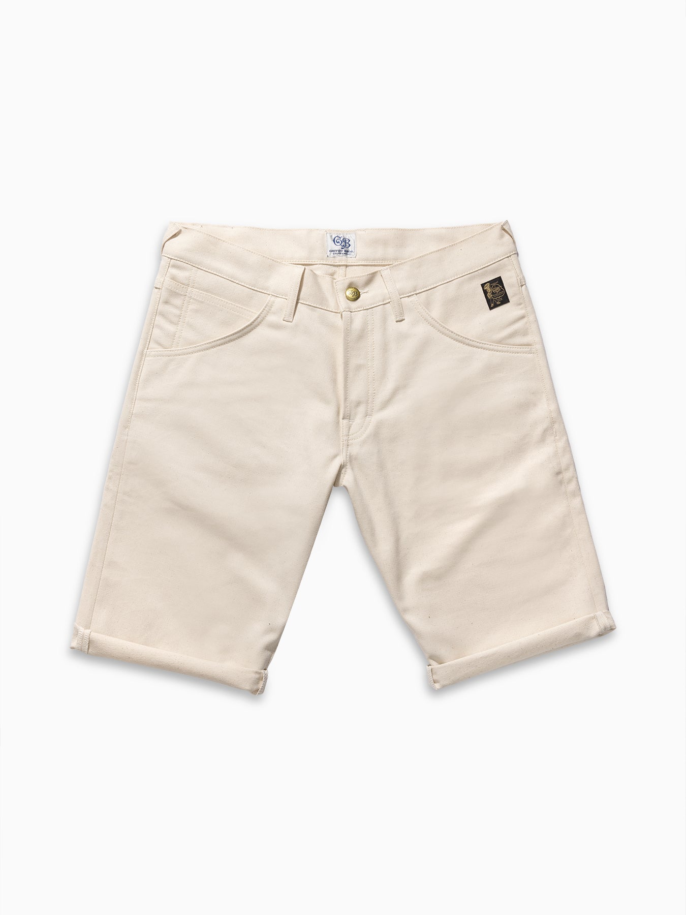 Limited edition Bricker short Lighweight  washed Ecru